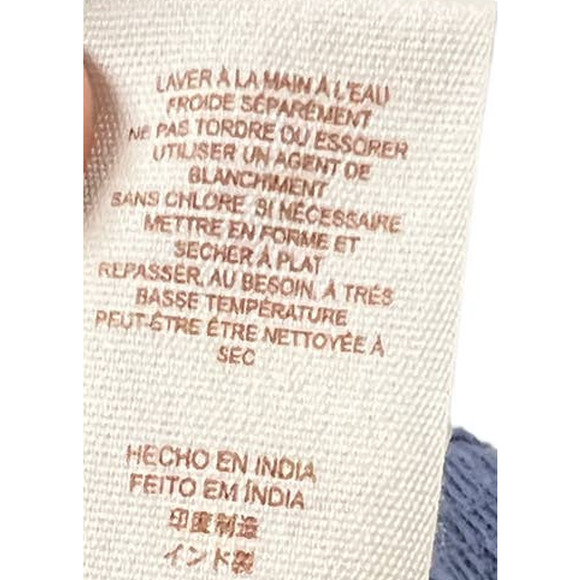 FREE PEOPLE Blue Floral Top SZ LG - Picture 7 of 10